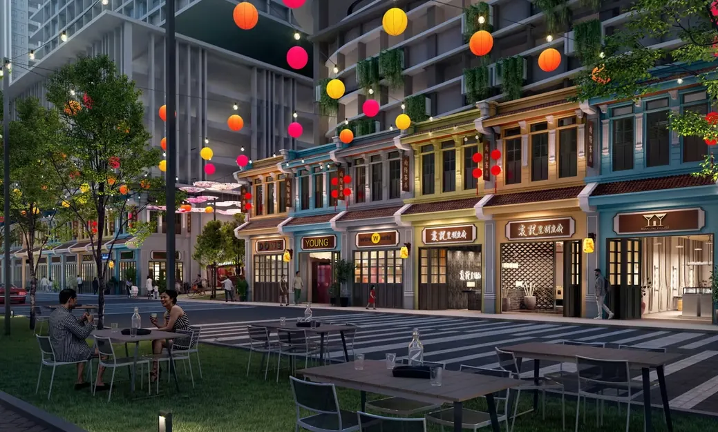 The Aldenz Nanyang Street outdoor dining area