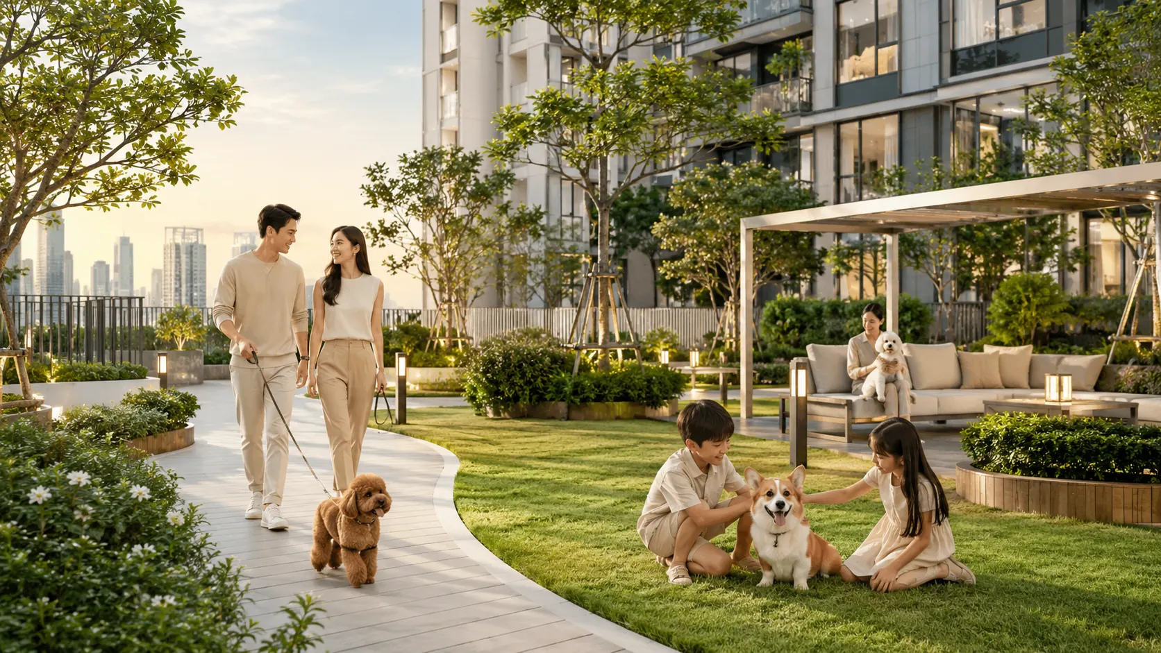 Pet-friendly condo lifestyle visual for The Aldenz in Damansara